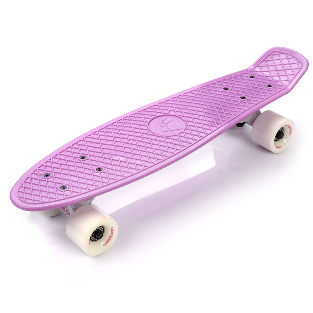 PLASTIC SKATEBOARD METEOR lilac/white/white SPORT \ SKATE