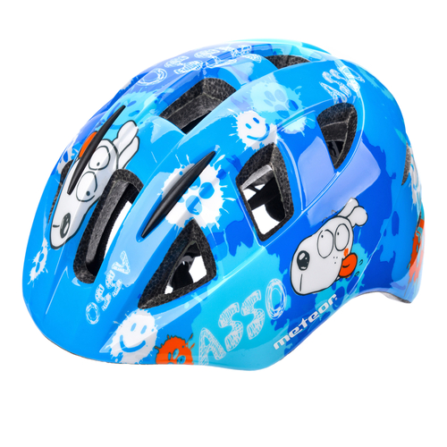 Cycling helmet Meteor PNY11 M 48-53 cm Dogs blue