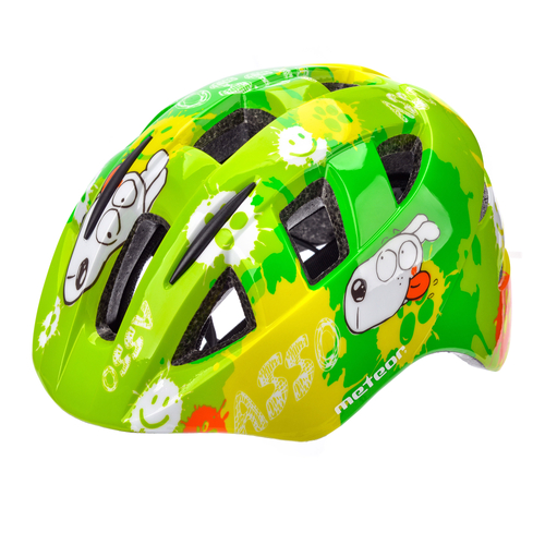 Cycling helmet Meteor PNY11 M 48-53 cm Dogs green