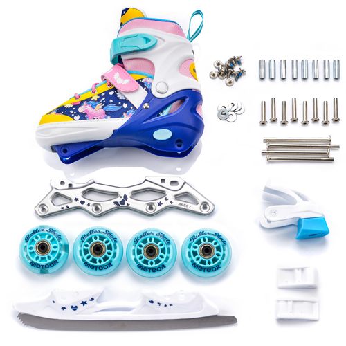 Inline skates Meteor 4w1 Unicorn S