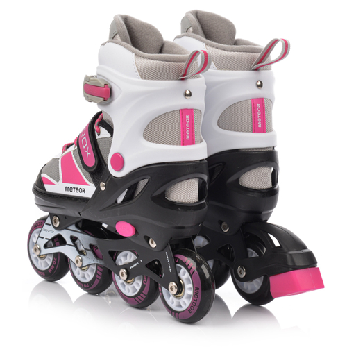 Inline skates Meteor Rox S 30-33 pink / gray