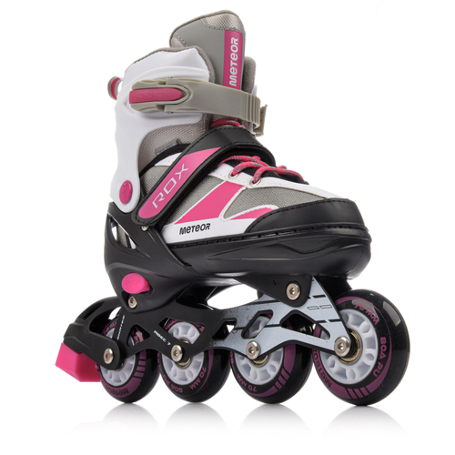 Inline skates Meteor Rox S 30-33 pink / gray