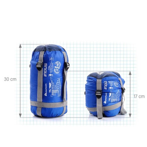 Sleeping bag Meteor Indus R navy blue / blue