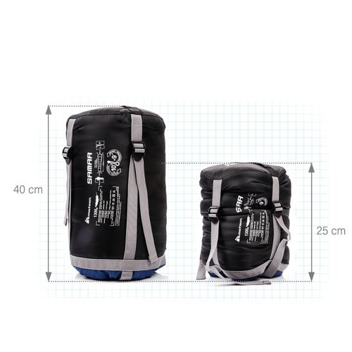 Sleeping bag Meteor Samar L blue / black