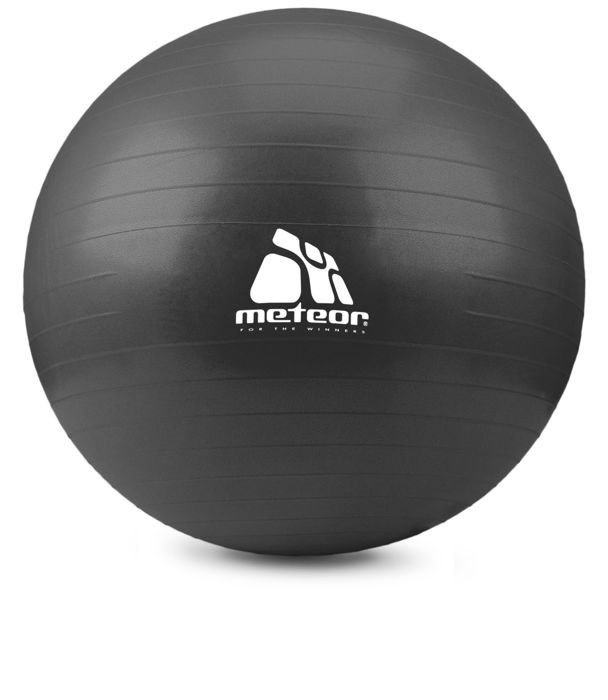 FITNESS BALL METEOR 75 cm WITH PUMP BLACK CATEGORIES \ Fitness & Gym
