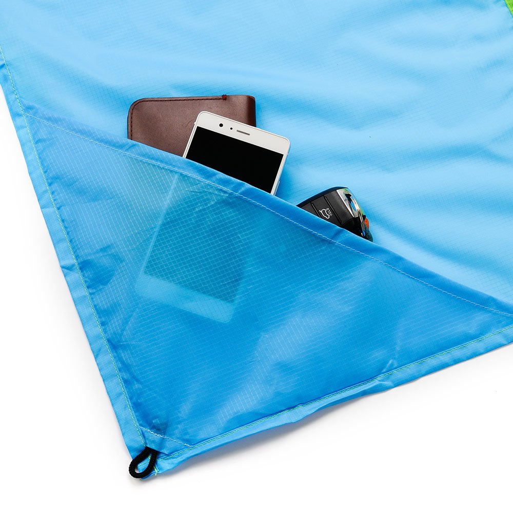POCKET BLANKET METEOR 220x200 cm green/blue Blue Green \ 220x200cm