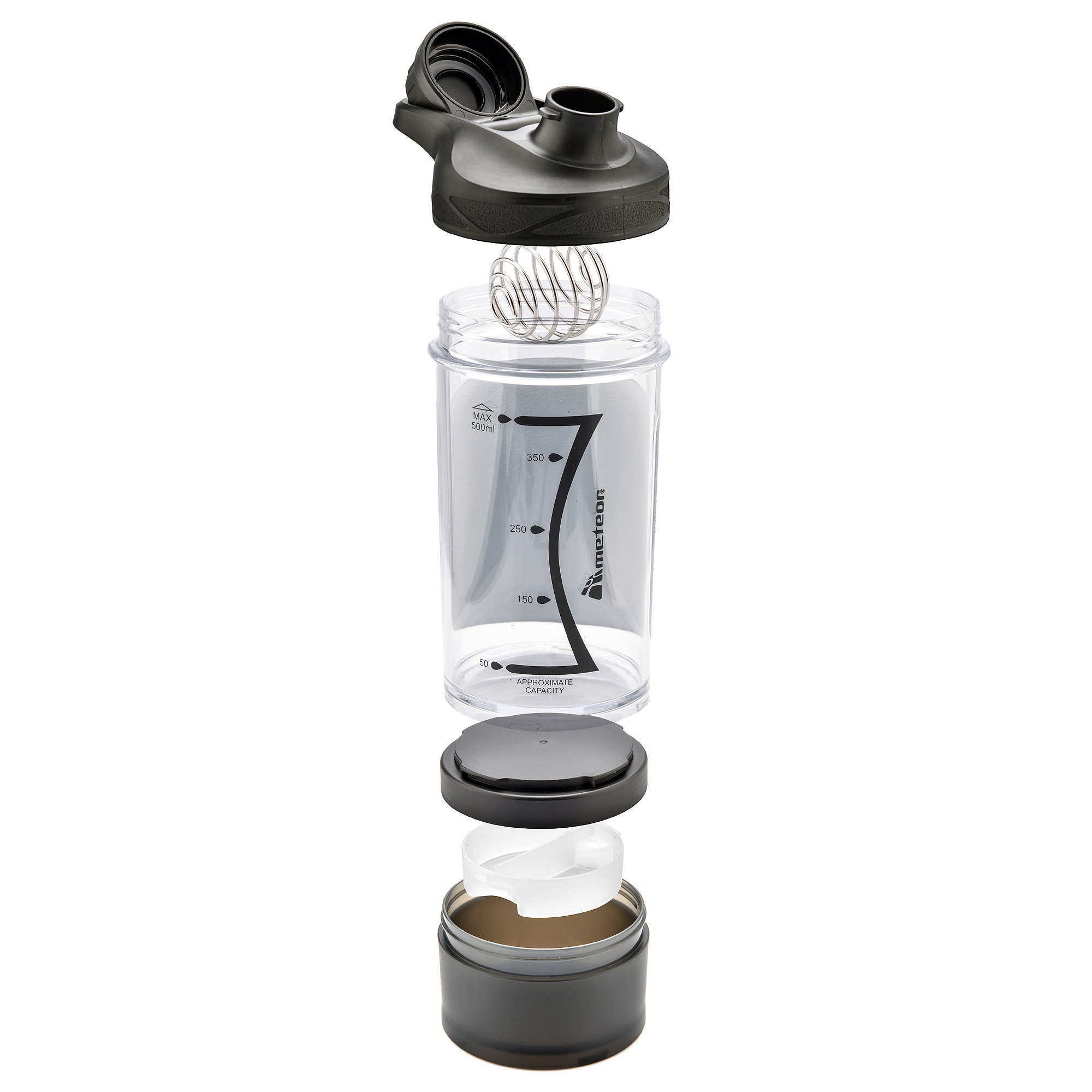 Shaker Meteor bottle 500 ml black Black \ 0.5 l | CATEGORIES \ Tourism ...