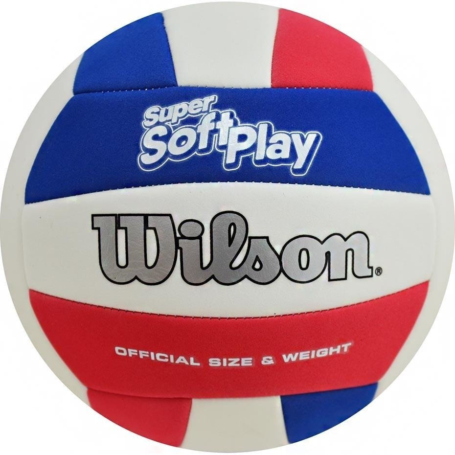 VOLLEYBALL WILSON SUPER SOFT WTH90219XB white / bluered 5