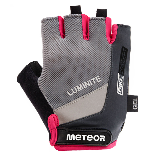 Bike gloves Meteor Gel GX34 XXS grey-pink