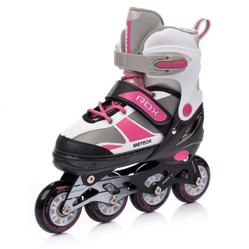 Inline skates Meteor Rox M 34-37 pink/gray