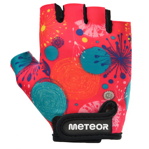 Meteor Kids M Abstract cycling gloves