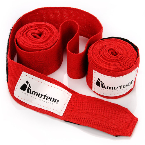 Meteor boxing hand wrap 2.8 m 2 pcs. red