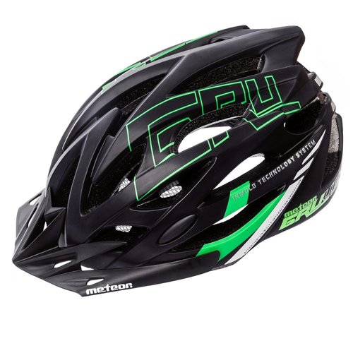 Meteor cycling helmet Gruver M 55-58 cm black/green