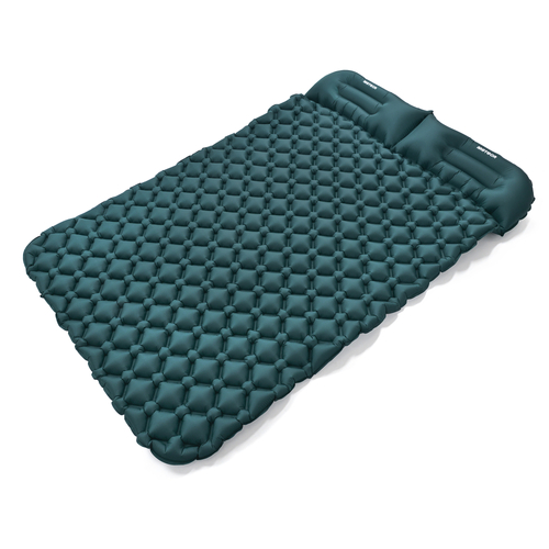 Self inflating mat Meteor 2in1 (pump+drybag) 190×120×5,5 cm sea color