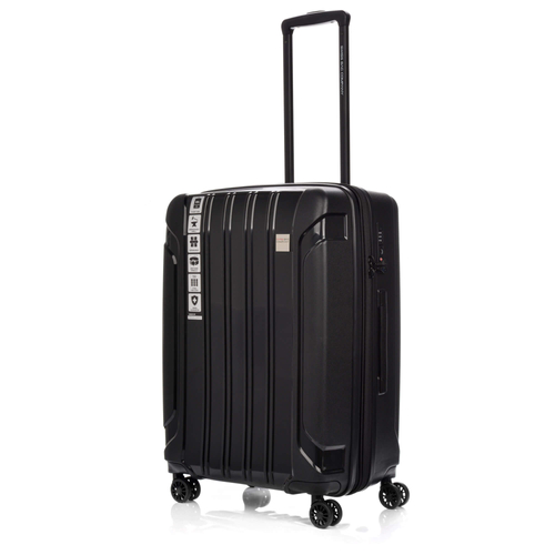 SwissBags Tourist Medium Suitcase 65cm Black