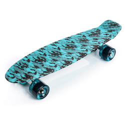 Skateboard Meteor Multikolor blau/schwarz