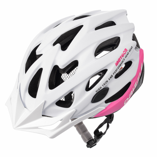 Fahrradhelm Meteor MV29 Drizzle XL 61-63 cm weiß/pink