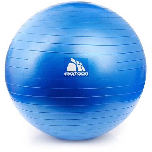 Fitnessball Meteor mit Pumpe 65 cm blau