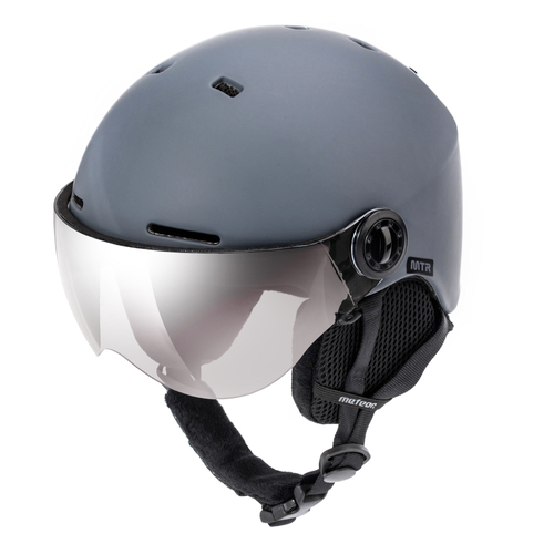 Skihelm Meteor Falven L 58-61 cm grau