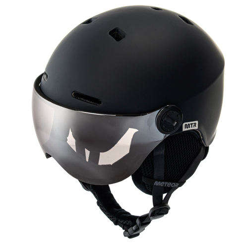 Skihelm Meteor Falven M 55-58 cm schwarz