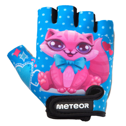 Meteor Kids XS Kitty cycling gloves