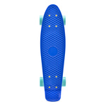 Plastic skateboard Meteor navy blue/minth/yellow