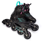 Inlineskates Meteor M 34-38 Buzzy schwarz/pink/minzfarben