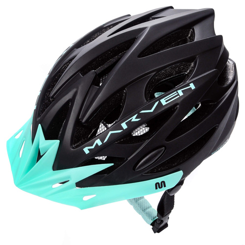 Kask rowerowy Meteor Marven L 58-61 cm czarny/miętowy