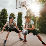 Basketball Meteor Fluo white/neon blue 7