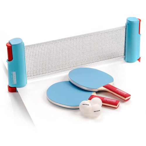 Tischtennis-Set Meteor Sunrise Rollnet blau