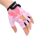 Rękawiczki rowerowe Meteor Kids XS Princess