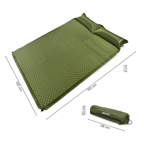 Self inflating mat Meteor 192×132×3 olive