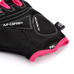 Radsporthandschuhe Meteor Gel GX34 L grau/rosa