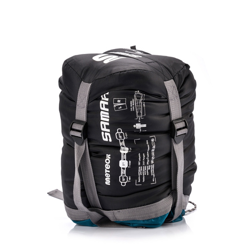 Schlafsack Meteor Samar R blau/schwarz