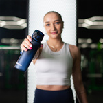 Sports water bottle Meteor 650 ml navy blue