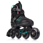 Inline skates Meteor Buzzy L 38-43 black/pink/mint
