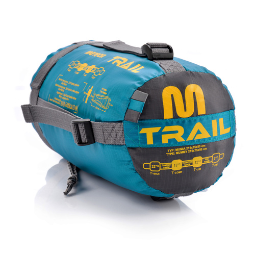 Meteor sleeping bag Trail blue/gray