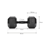 Meteor Hexagonal Dumbbell 15 kg
