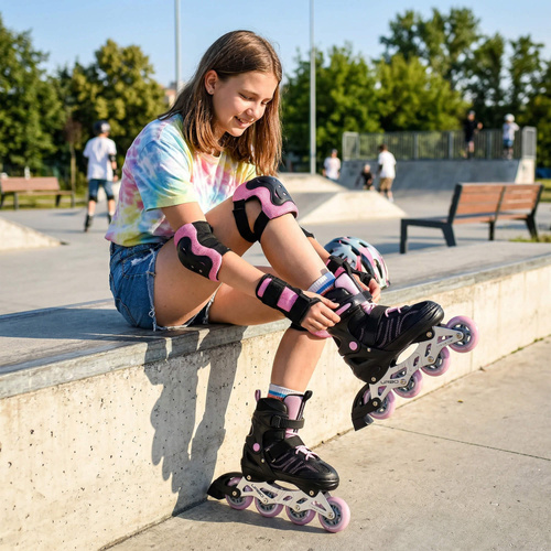 Inlineskates Meteor M 34-37 Urbo schwarz/pink