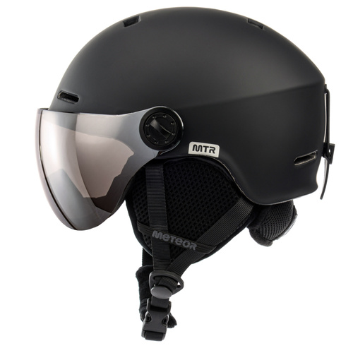 Skihelm Meteor Falven M 55-58 cm schwarz