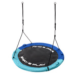 Nest swing Meteor 110 cm light blue / dark blue