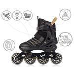 Inline skates Meteor Buzzy M 34-38 black/gold