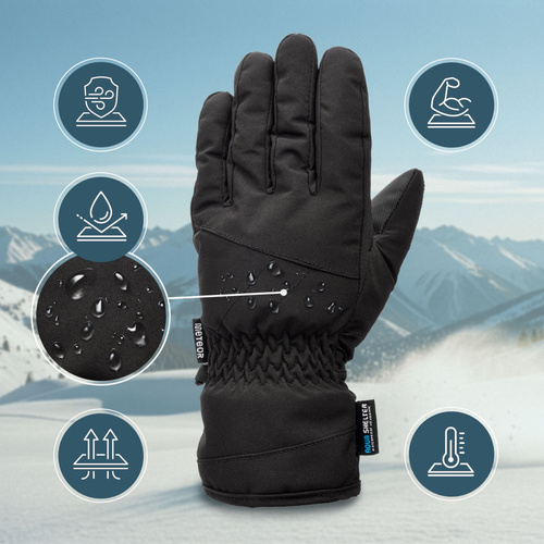 Winter gloves Meteor Nevis L black