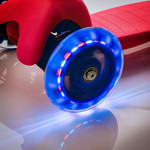 Dreirad-Roller mit LED-Rädern Meteor Tucan blau/rot