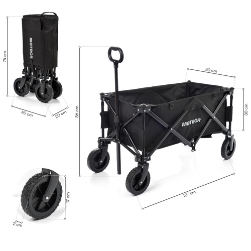 Meteor folding cart X-300 black