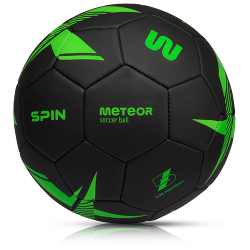 Fußball Meteor Spin 5 schwarz/grün