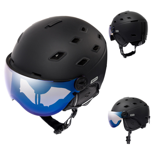 Skihelm Meteor Glide M 55-58 cm schwarz