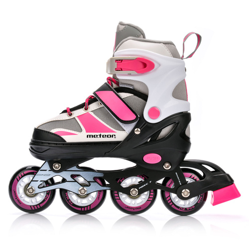 Meteor 2in1 L Rollschuhe 38-41 rosa/grau
