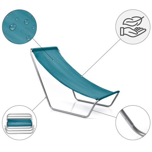 Meteor Slumber beach chair sea colour