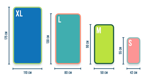 Ręcznik Meteor XL 110 x 175 cm czarny